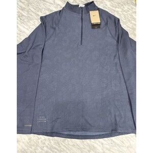 Nike Pinnacle Running Division Black Top 1/4 Zip pullover Mens Large FZ1121-010